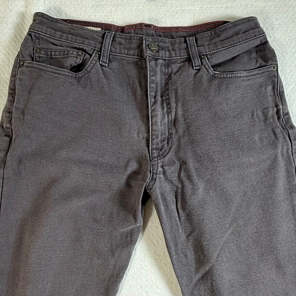 American Giant Roughneck Pants Mens 30x32 Stretch Canvas Gray USA